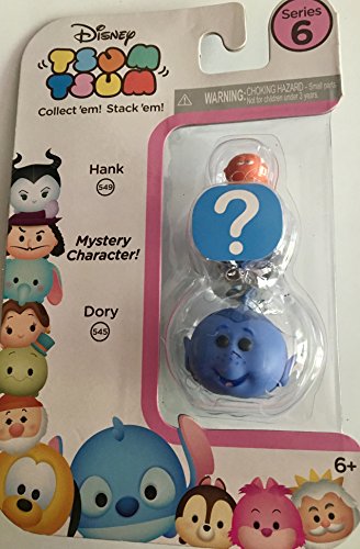 Disney Tsum Tsum Series 6! 3-Pack Figures: Hank/Mystery/Dory