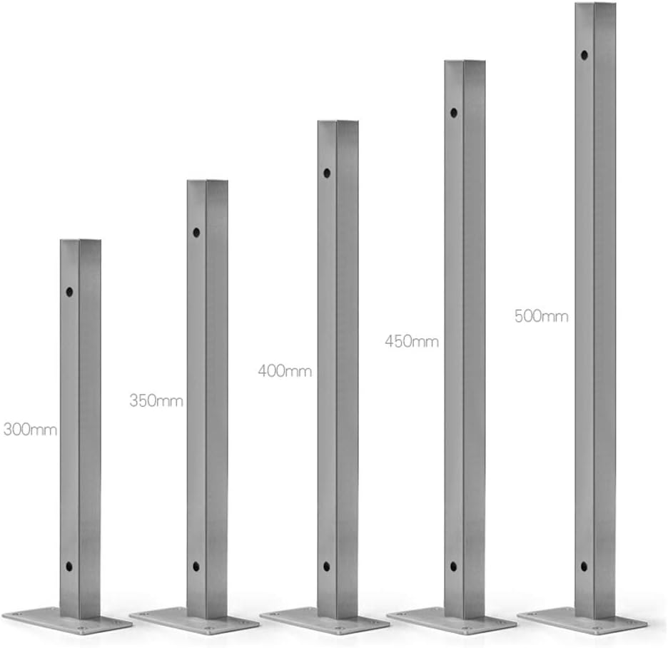 Shelf Brackets, Heavy Duty Shelf Brackets ,Stainless Steel Brushed Silver Wall Shelf Bracket,Floating Hidden Square Tube Shelf Supports,Home Office Right Angle Shelving Brackets,Save Space,with Screw,