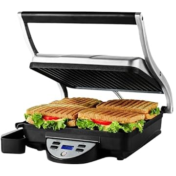 panini press with temperature control