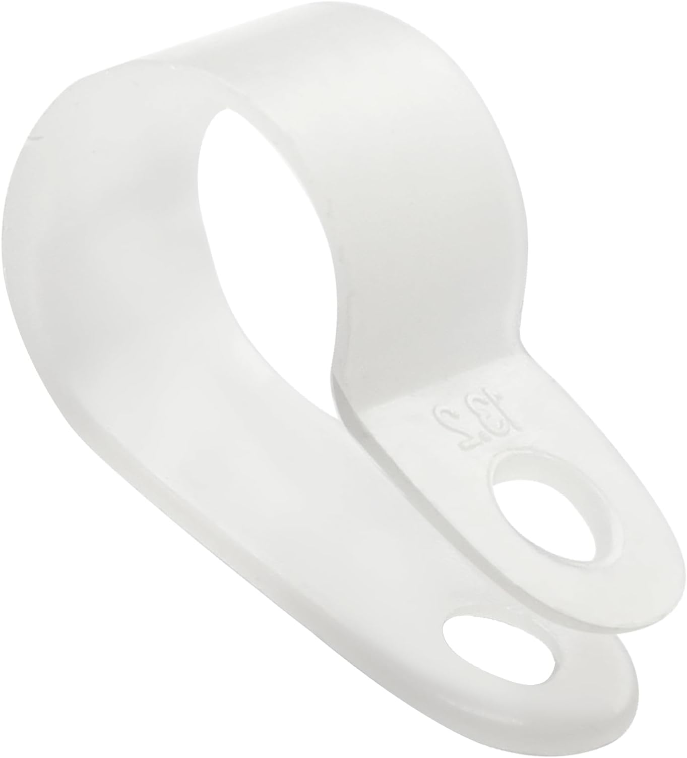 200pcs White Cable Clamp, Nylon Fastener Plastic Wire Clips, 1/2 Inch Clamps Fasteners for Cable Conduit