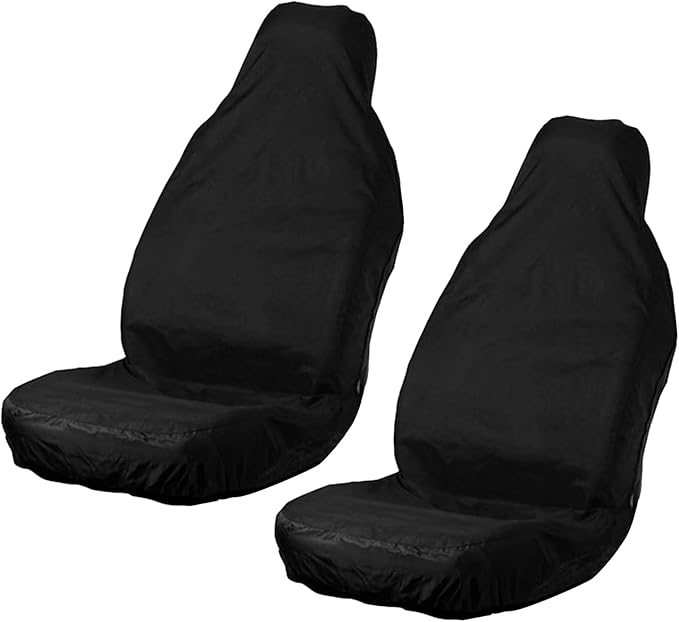 TSHAOUN 2 Pieces Waterproof Nylon Car Seat Cover Protector Heavy Duty