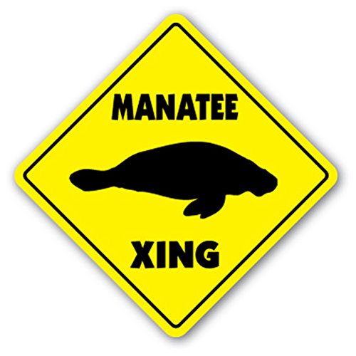 Amazon.com: 1080 Graphics Manatee Crossing Sign Novelty Gift