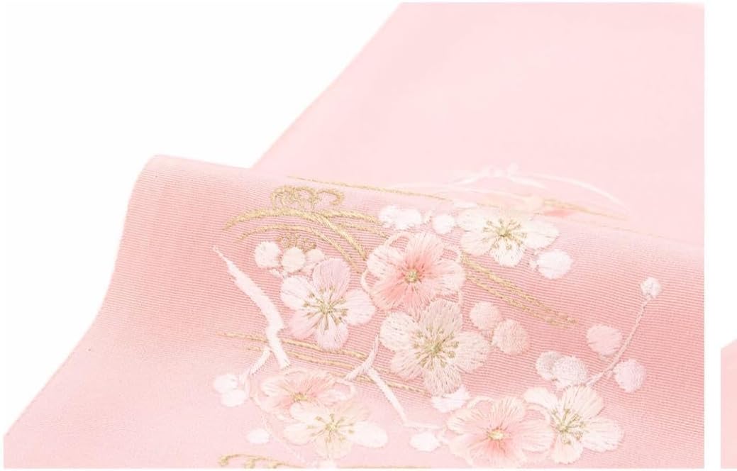 126 正絹 絞り 疋田 赤×黒×刺繍 7歳 七五三着物セット 和装小物 結び帯