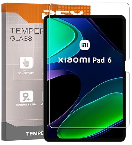 REY Pellicola salvaschermo per XIAOMI Pad 6 Max 14, Pellicole salvaschermo Vetro temperato, di qualità Premium Tablet