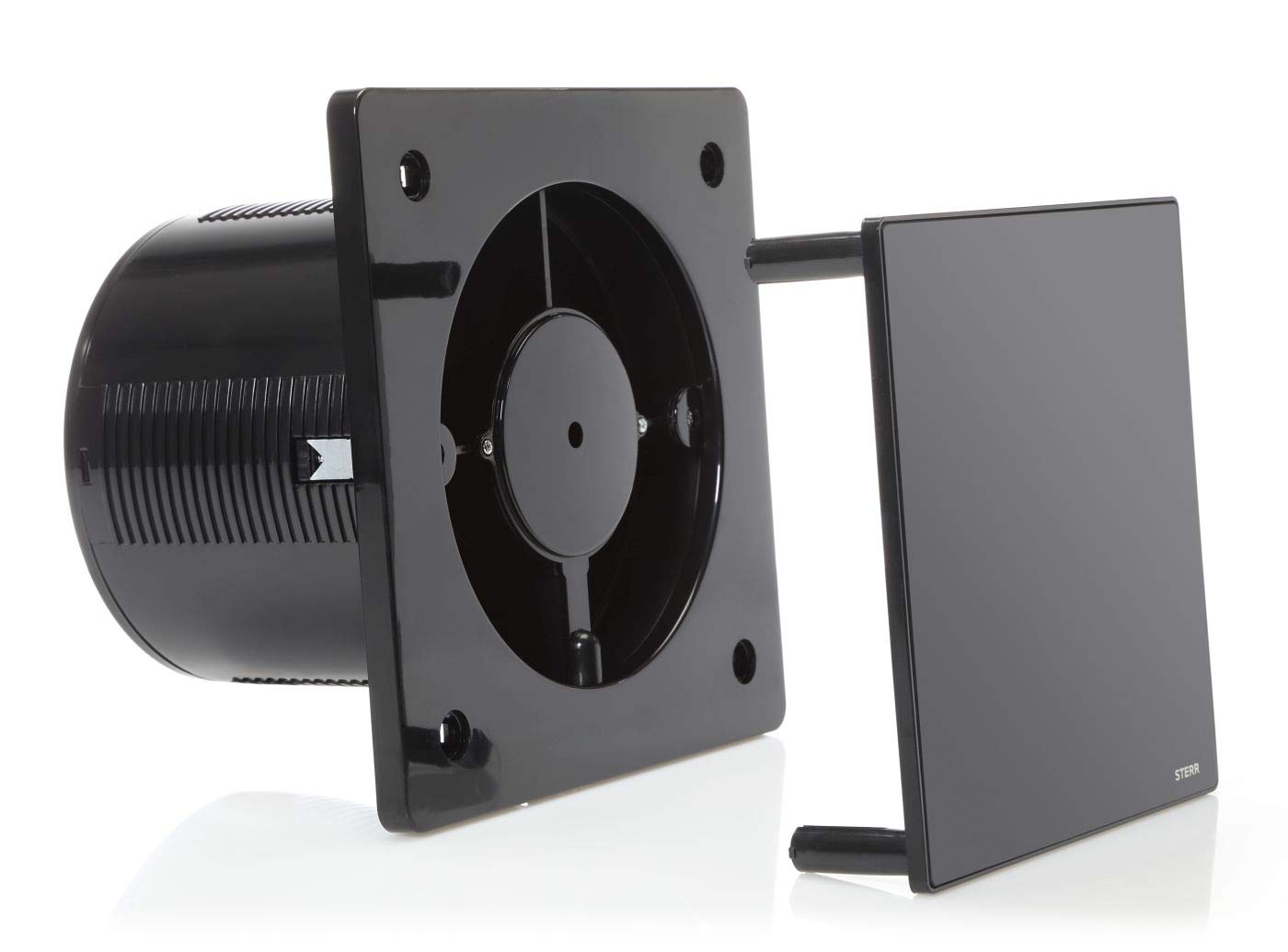 STERR - Extractor de aire silencioso, 150 mm, extractor de aire silencioso, ventilación para cuarto de baño, extractor de aire, 150 mm