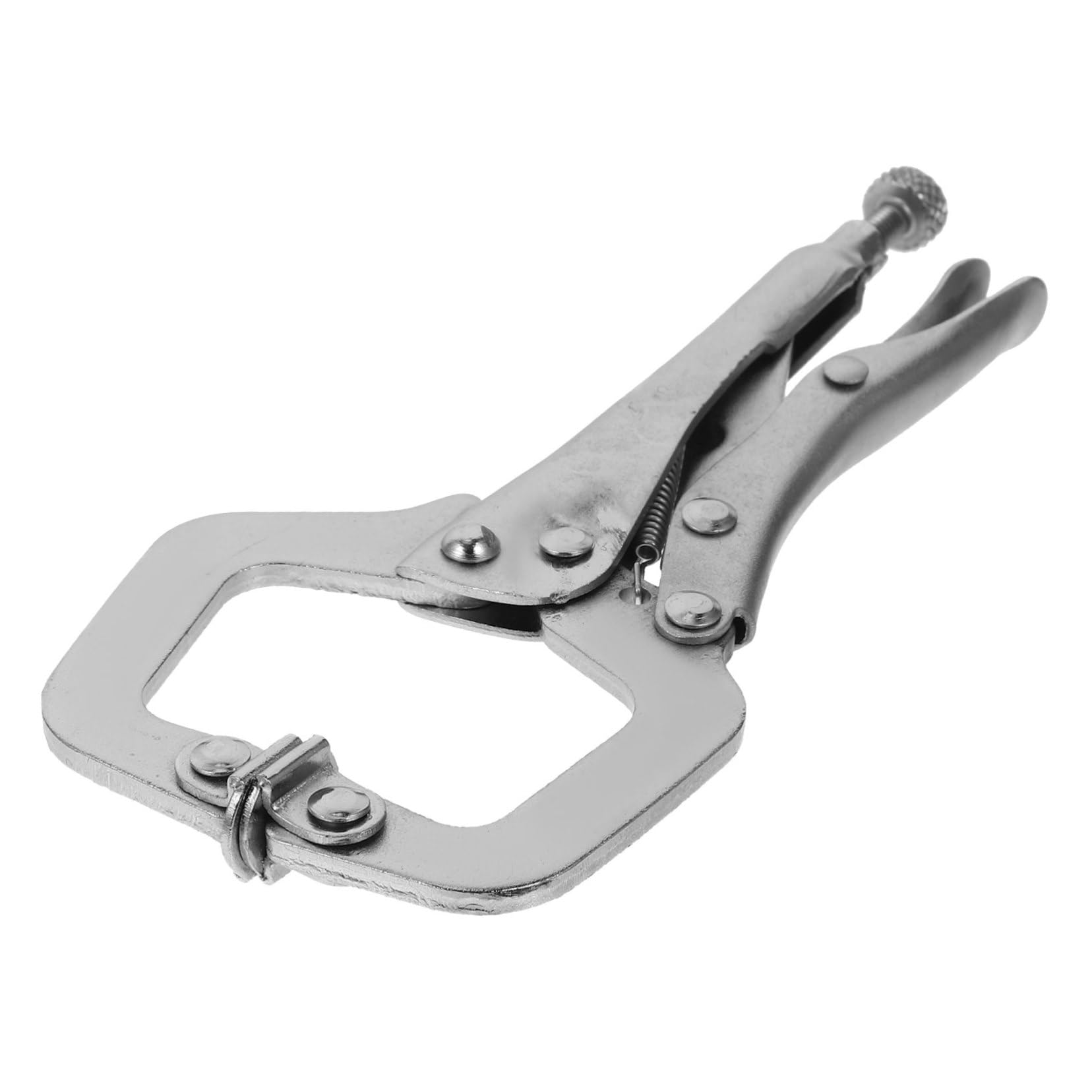 Hemobllo Powerful Welding Pliers C Clamps 6 Inch Crimping Pliers Face Clamp Pocket Hole Clamp Right Angle Wrench Pliers for Woodworking Clamps for Woodworking High-carbon Steel