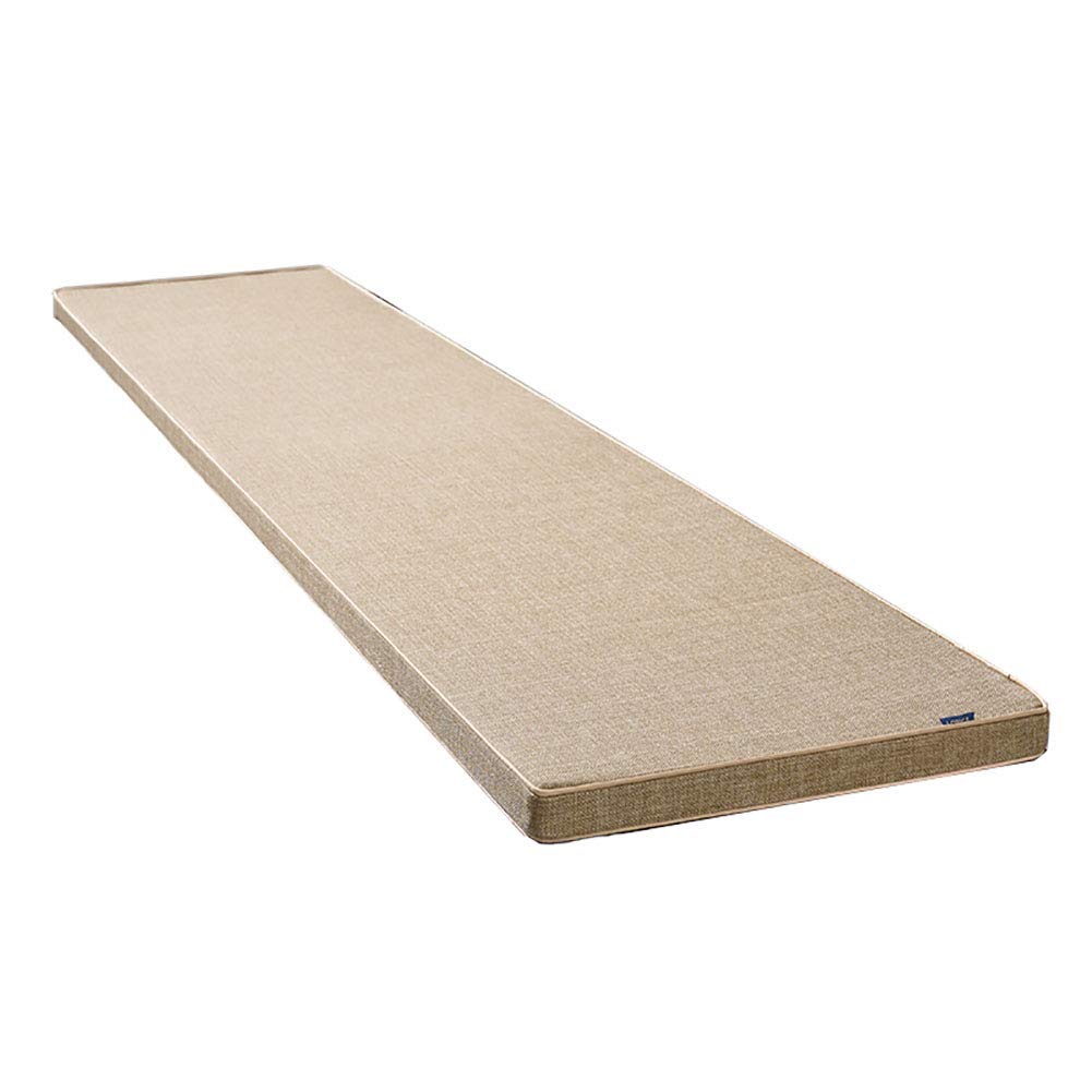 Coussin de banc antidérapant et doux beige 150 cm pour assise de terrasse 2 places