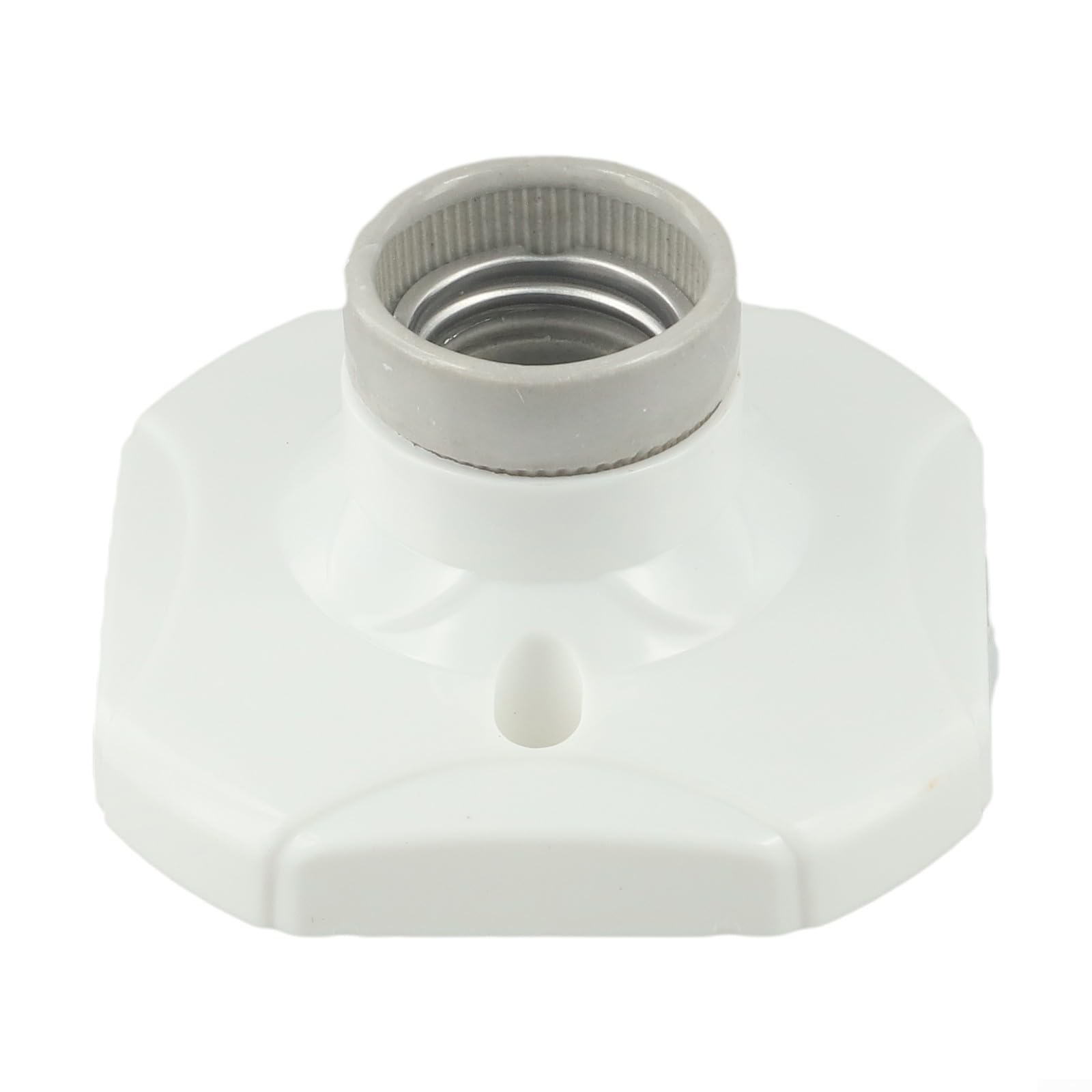 Filteilect E27 Ceramic Lamp Holder, Heat Resistant Socket, Straight Glazed Porcelain Base For High Power Bulbs Industrial Lighting Display