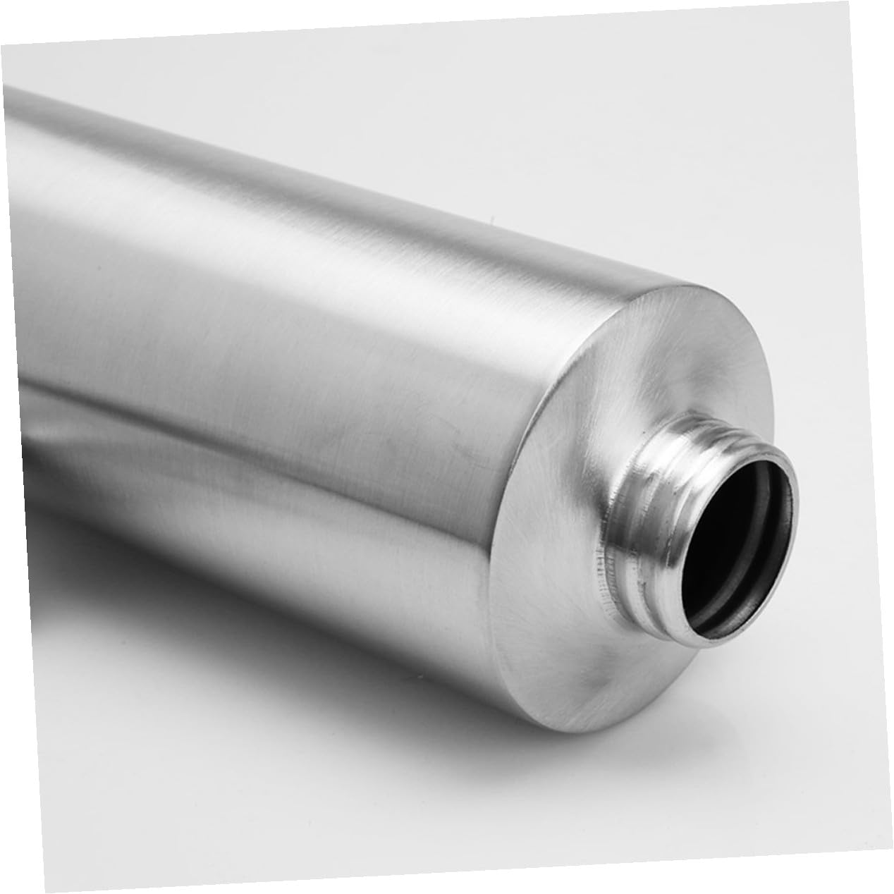 2 Piezas Dispensador de Loción Acero Inoxidable Botella Recargable Cilíndrica Presionable y Dosificador Jabón Líquido para Baño y Cocina Resistente y Fácil de Rellenar