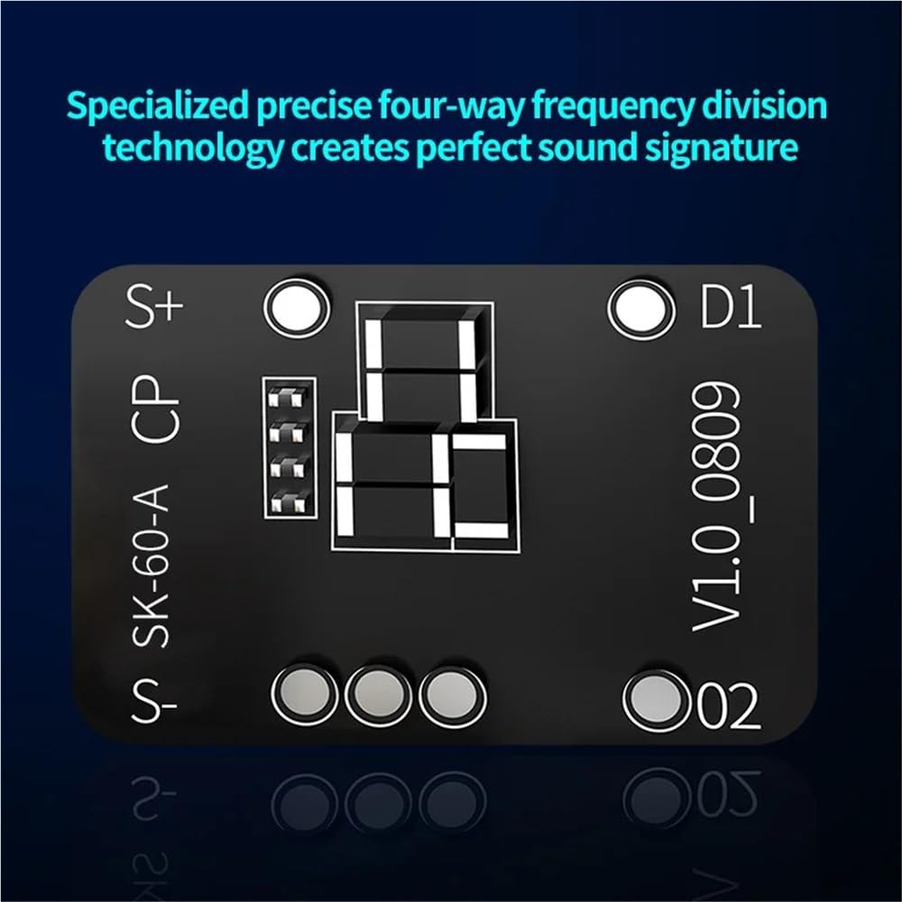 CCA Hydro 20-Treiber-Flaggschiff-IEM (2DD + 8BA pro Ohr), 4-Wege-Frequenzweiche Hybrid-In-Ear-Monitore, HiFi-Ohrhörer mit 4-Tuning-Switch, 26 dB Geräuschisolierung für Audiophile (hydroschwarzes