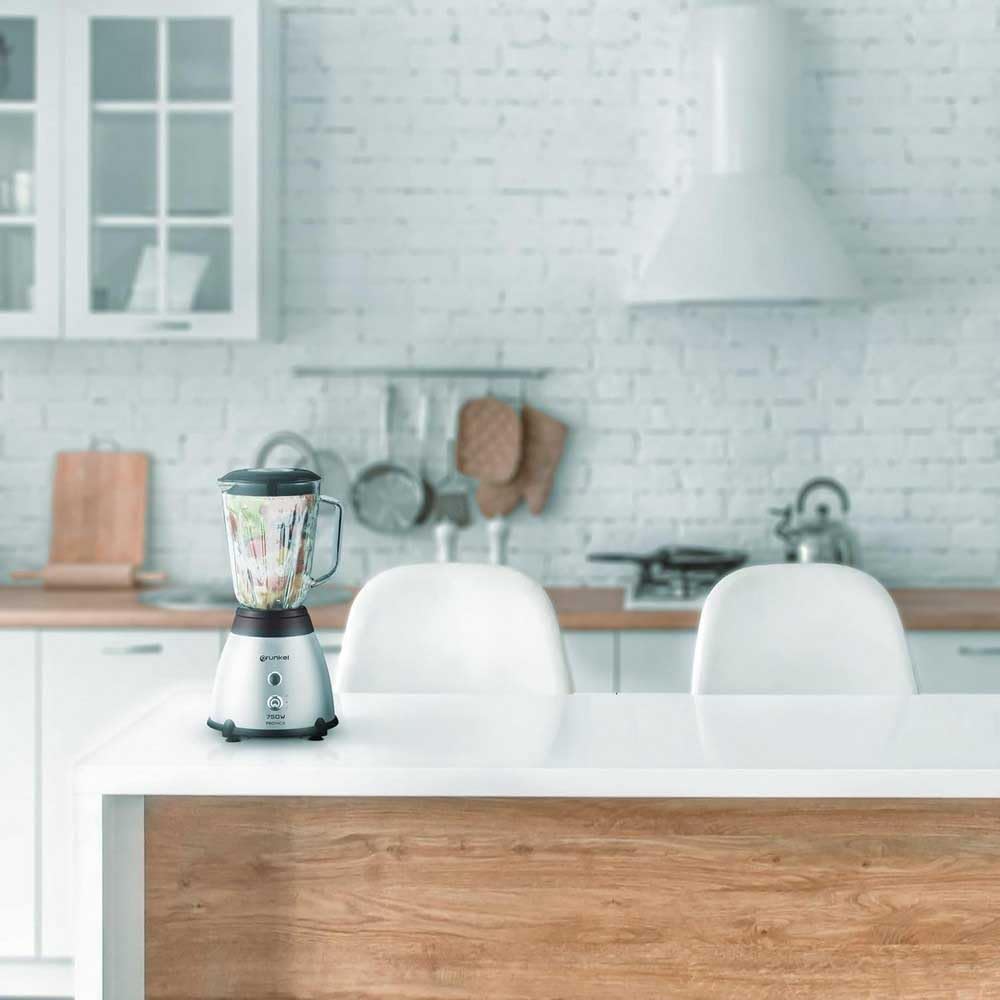 Grunkel batidora de vaso de 1 a 1,5L y de 500 a 2000W con vaso extraible de cristal. De fácil limpieza y de 2 a 4 niveles y Turbo (1,5L 750W)