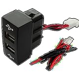 USB 5V Dual-Modul-Buchse für Armaturenbrett kompatibel mit Mercedes Actros MP4 09/2011 +