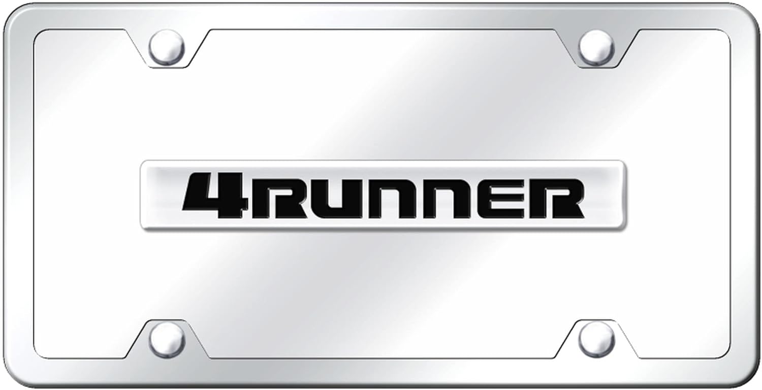 Au-TOMOTIVE GOLD License Plate Kit for Toyota 4Runner (Black)