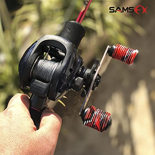 Samsfx Fishing Reel Handle Grips Baitcaster Knob Covers 3 Pairs In Pack (3 Different Camo Combo) #TOP5