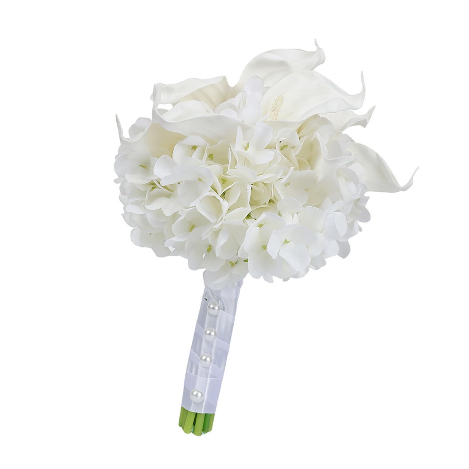 Bouquets de mariage hortensias calla en soie fleurs artificielles de table