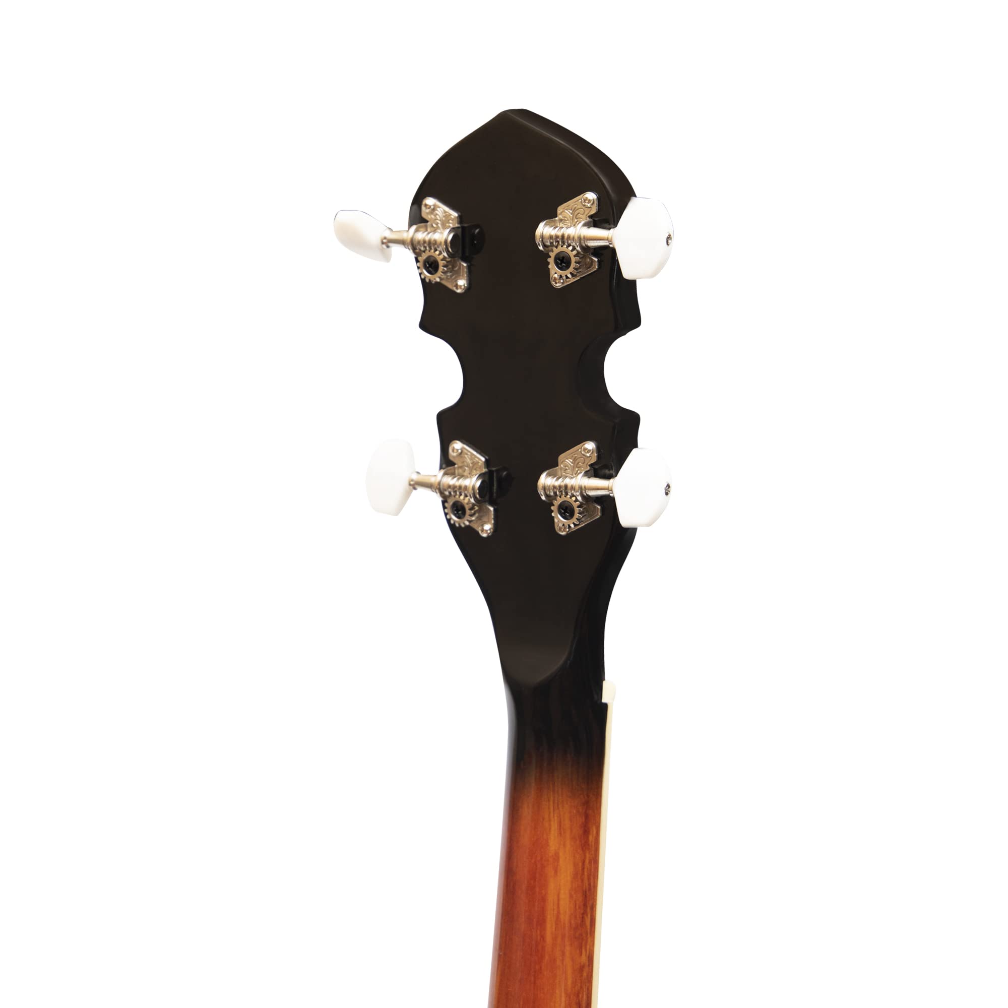 Heartland Banjo ténor irlandais à 4 cordes 19 frettes pour gaucher avec dos massif fermé Finition Sunburst