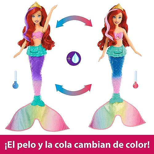 Miniatura 3 de Mattel Disney Princess Ariel Sirena Nadadora Muñeca de Moda