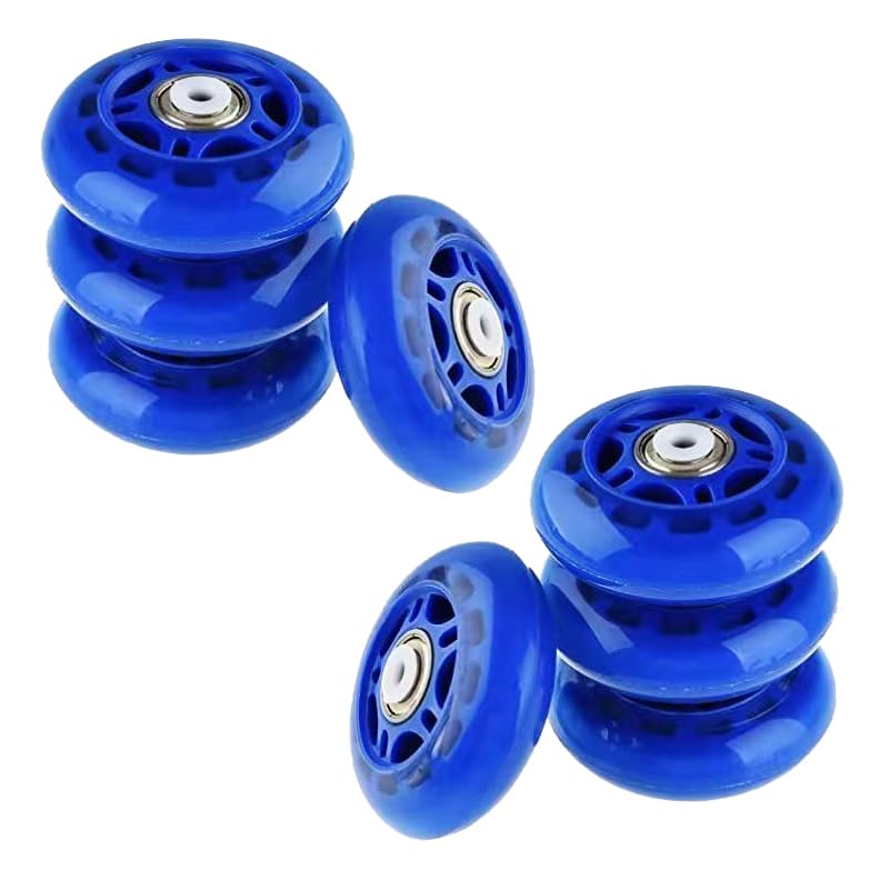 Optimus® 70mm Roller Blade Inline Skate Wheels Polyurethane (PU) 82A Hardness ABEC 9 Bearings Blue Pack of 4 -CC (B0CKVHL67K) Amazon Price History, Amazon Price Tracker