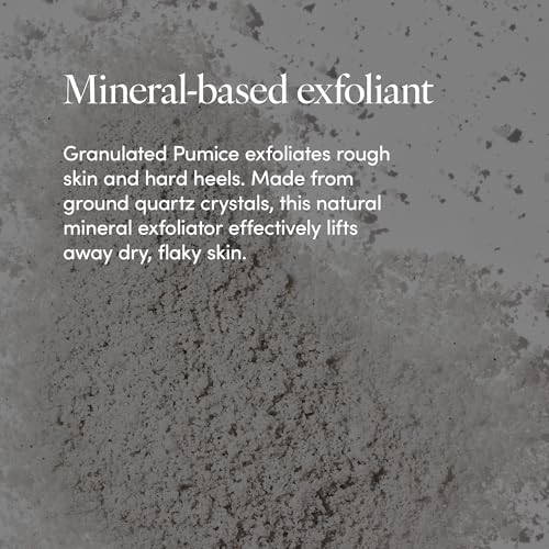 lather foot scrub with pumice stone - gentle exfoliating foaming foot scrub for skin - cracked heel repair for smooth soft feet - pedicure foot spa  4 oz