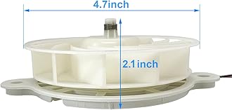 DA31-00287B DC12V Refrigerator Evaporator Fan Motor for Samsung Refrigerator Freezer Fan Motor Replacement Part Replaces DA96-00968A DA31-00334A PS9494284 3954921 AP5948644