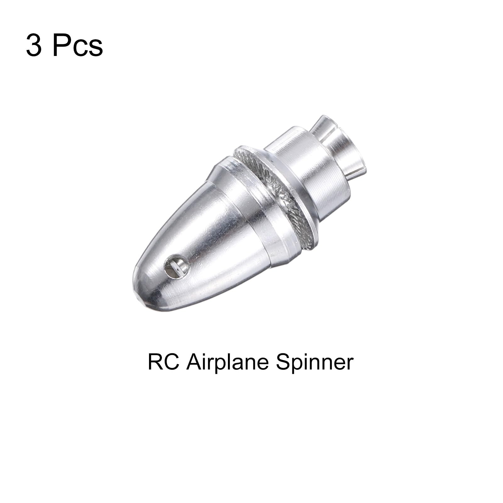 QUARKZMAN Set 3 Spinner Per Eliche Aerei RC - Adattatore Da 3.17mm A 6mm - Albero In Alluminio Per Motori Brushless - 4
