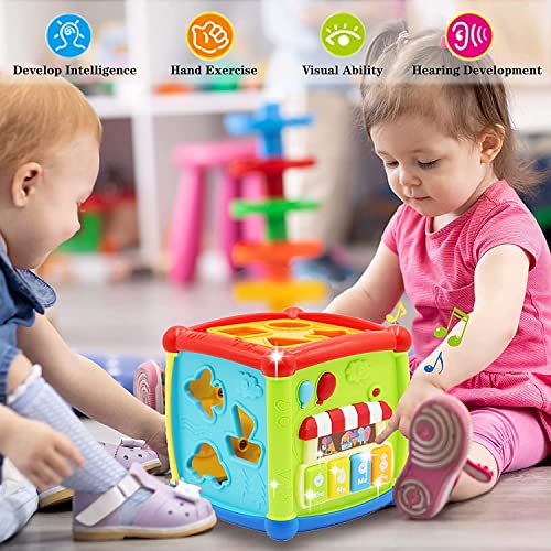 SellNfun 6 in 1 Activity Cube Baby Toy for 6 to 36 Months, Toddler Piano Center Best First Birthday Gift for 1 to 3 Y Old Girl Boy, Busy Learners Educational Toys(Multicolor)(C18) SellNfun 6 in 1 Activity Cube Baby Toy for 6 to 36 Months, Toddler Piano Center Best First Birthday Gift for 1 to 3 Y Old Girl Boy, Busy Learners Educational Toys(Multicolor)(C18)
