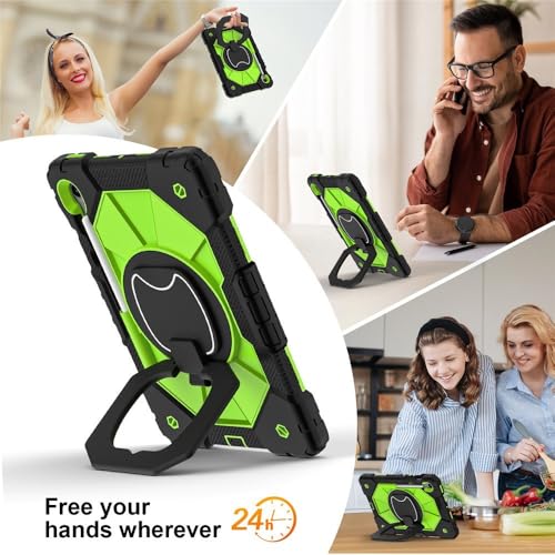 Coque Samsung Galaxy Tab S10 Lite antichoc noire rigide avec sangle - 4