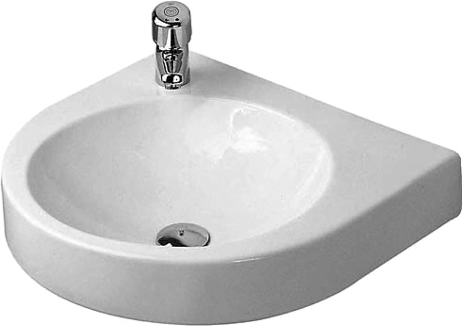 Duravit 0448450000 white, w/o Washbasin 450mm Architec corner model, without OF,w.TP,1 TH, Large