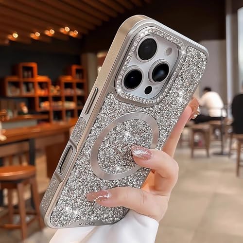 Coque iPhone 15 Pro Max strass scintillants anti-chute et chic