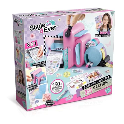 Canal Toys - Style 4 Ever - Le Studio de Scrapbooking 3 en 1 pour Enfants de 6 Ans+ - Activité Manuelle - Loisir Créatif - Personnalise ton Carnet - Idée...