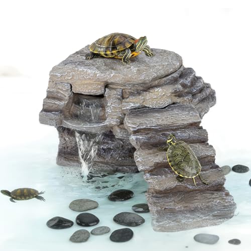 Kheprilat Turtle Tank Filter with Climbing Ramp, 120 GPH