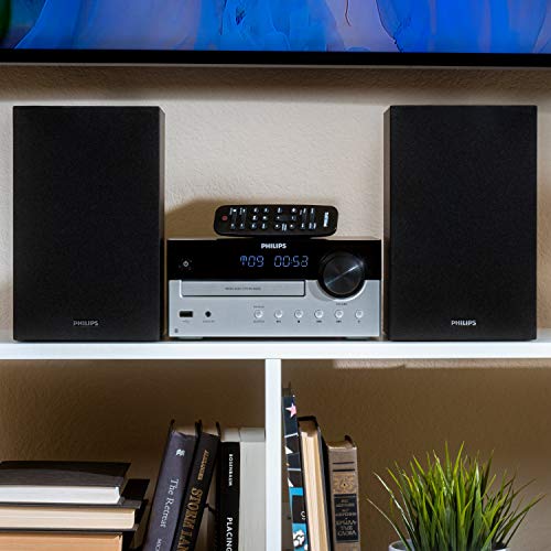PHILIPS Bluetooth Stereo System for Home with CD Player, MP3, USB, Audio in, FM Radio, Bass Reflex Speaker, 60W, Remote Control Included by PHILIPS - Image 7