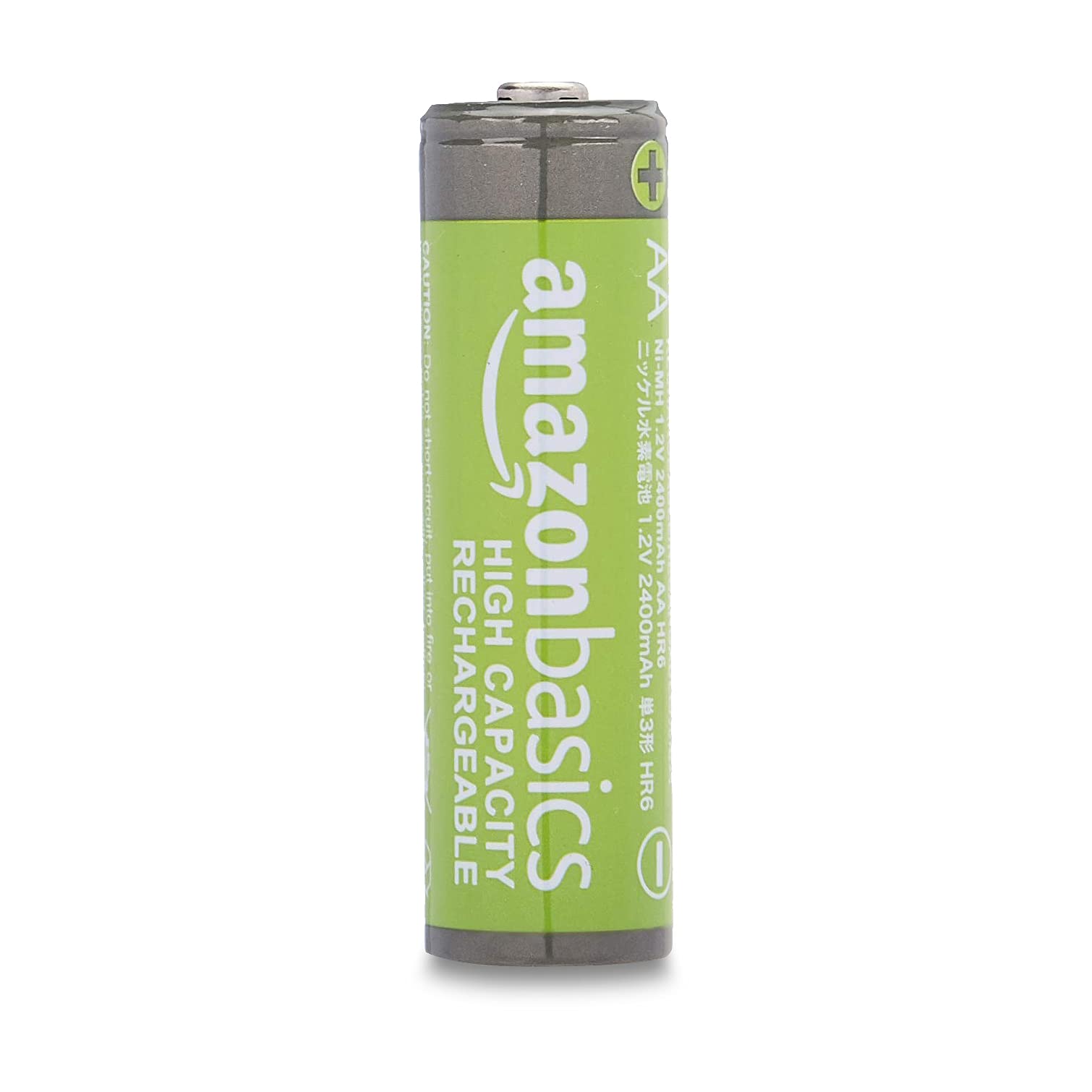 Amazon Basics Piles Rechargeables AA Haute capacité 2400 mAh (Lot de 24) - Pré-chargées & Chargeur de Piles numérique et Intelligent, pour 4 Piles AA, AAA