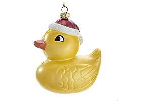 Kurt Adler D3677 Yellow Duck Hanging Christmas Ornament