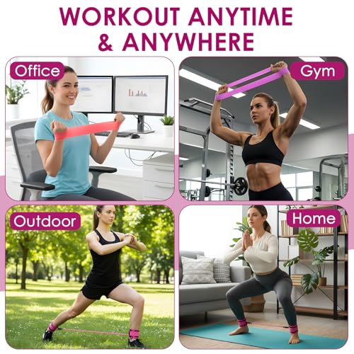 Image of Resistance Bands Set, Adjustable Ankle Exercise Bands with Cuffs | Home Gym Workout Fitness Equipment, with Carry Bag, for Women, Leg Booty Butt Lift Kickbacks, Hip Training, Working Out, Yoga