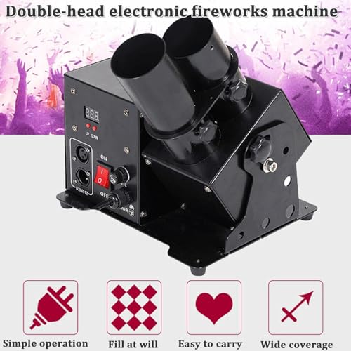 Macchina spara coriandoli, lancia coriandoli, cannone elettrico professionale con DMX512 e telecomando per eventi, feste, club, concerti