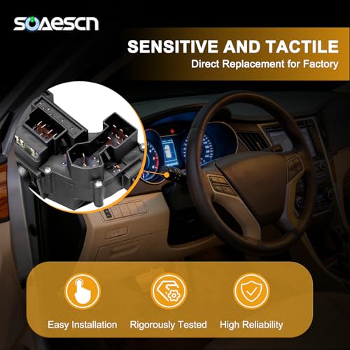 SOAESCN 5L3Z13K359AAA 2005-2008 Ford F150 Multi-Function Turn Signal Switch, 2006-2008 Lincoln Mark LT Turn Signal Windshield Wiper Switch Blinker Level Dimmer Switch - 6L3Z13K359AA, CBS1332, 1S9983 by SOAESCN - Used condition - Image 5