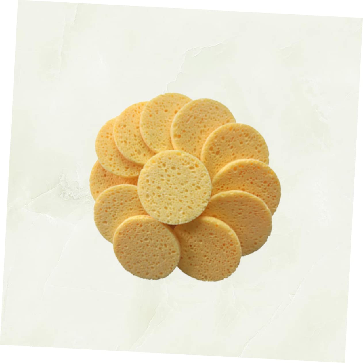 MAGICLULU 3 Set Di Dischetti Struccanti in Morbido Cotone Per Il Viso Dischetti Rotondi Spugna Per Il Trucco 80x8 Mm 20 Pezzi*3