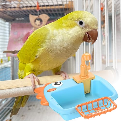Bañera ajustable para loros que soluciona el estrés y picaje en papagayos 3
