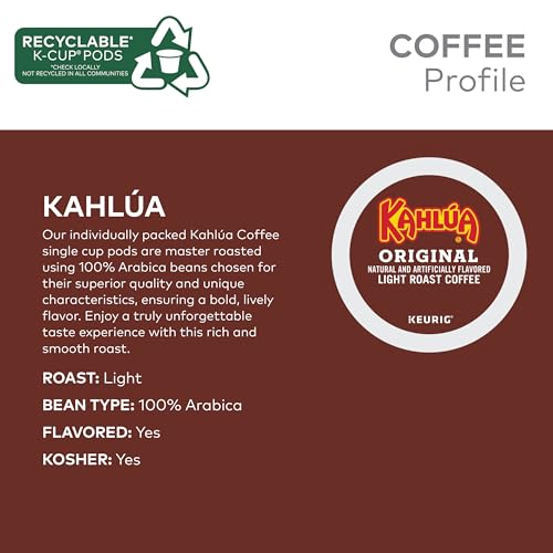 Kahlua Coffee Original single serve K-Cup pods for Keurig brewers, 120 Count