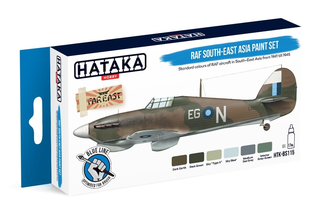 Hataka Hobby Blue Line BS115 - RAF South-East Asia paint set