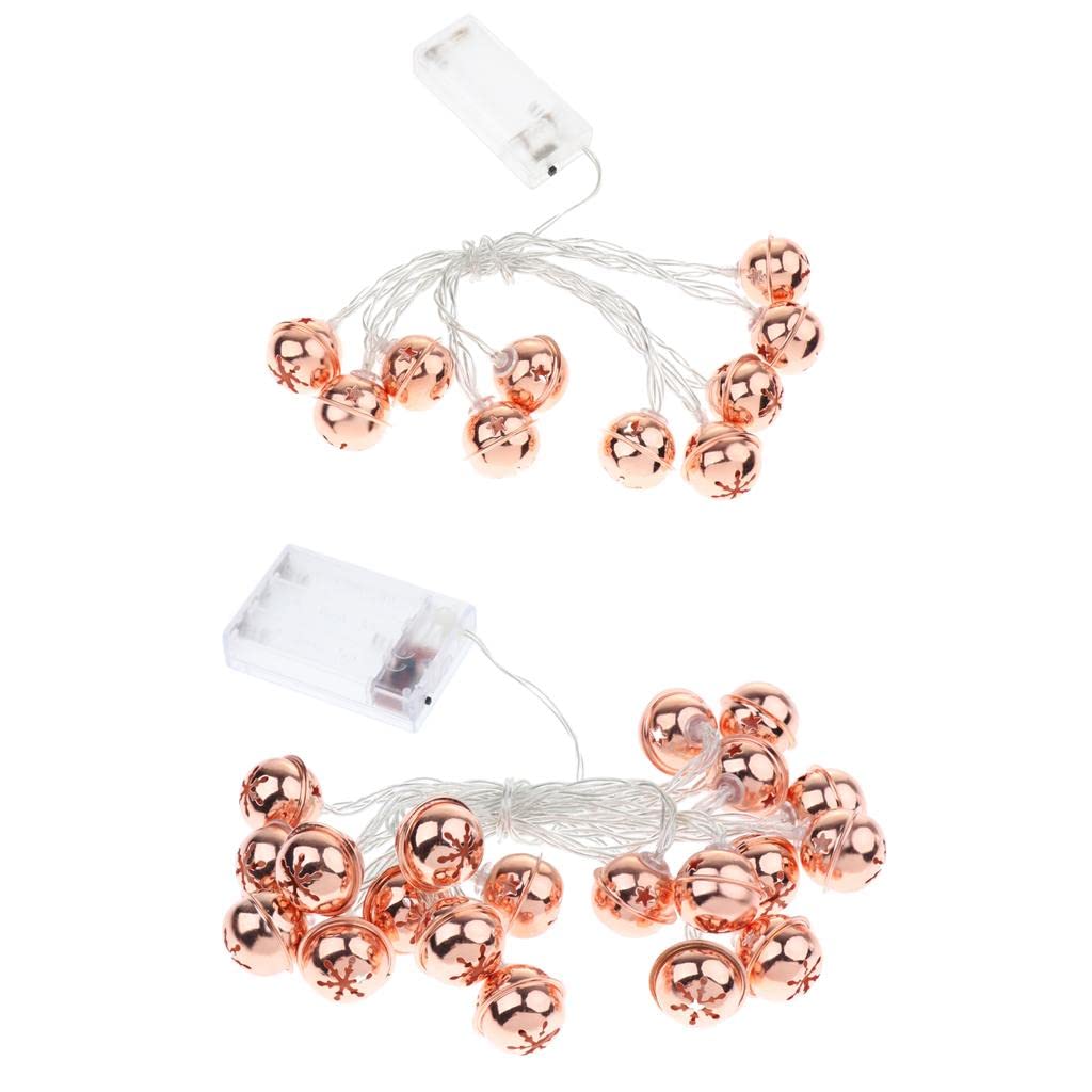 Milaan Battery Jingle Bell Decor String Lights Wedding Party Decor 10-LED 1.5 Meter