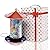 XDW-GIFTS Mosaic Solar Wild Bird Feeder, Waterproof Lantern Shape with S-Hook & 4 LED Lights, Garden Decor for Lawn, Patio, Balcony, Yard Ornament - Unique Gifts for Mom, Women, Grandma, Bird Lovers