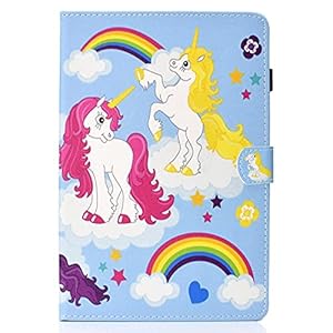 CRABOT Compatibel met 10 ” Universele versie Case Tablet Cover [+Card Slots] [+Anti-Fall] [+Bekijken Stand] Lederen…