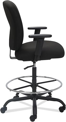 Miniatura 9 de Alera ALEMT4610 Mota Series Taburete grande y alto con capacidad de 450 libras - Negro