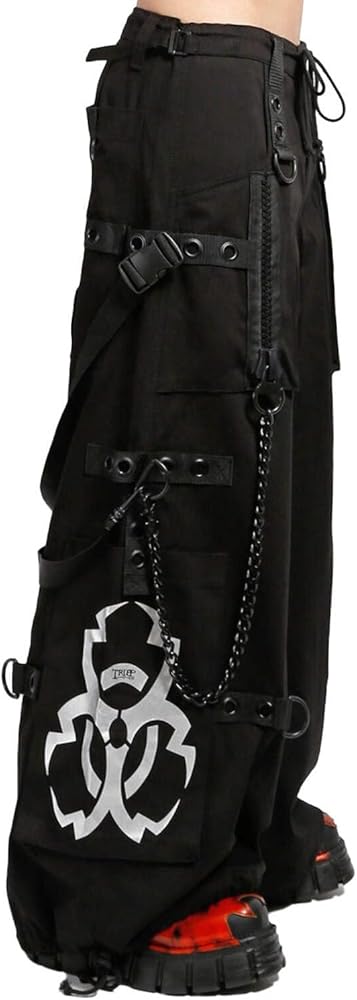 Amazon.com: Tripp NYC Metallic Biotech Pants [Black/Silver