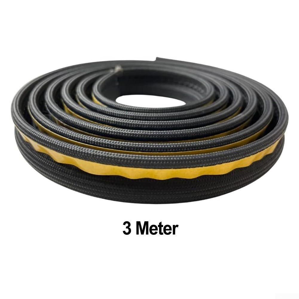 SPORTARC Corda autoadesiva per stufa, resistente al calore, con guarnizione piatta per stufa, per stufe, stufe, caminetto, porta del forno (3 metri)