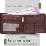 Hornbull Men's Denial Genuine Leather RFID Blocking Wallet (Brown)
