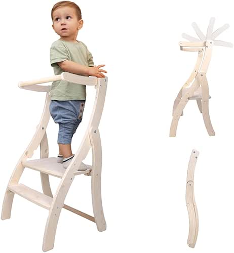 MAMOI® Tour d Observation de Bois pour Enfant, Chaise Pliable