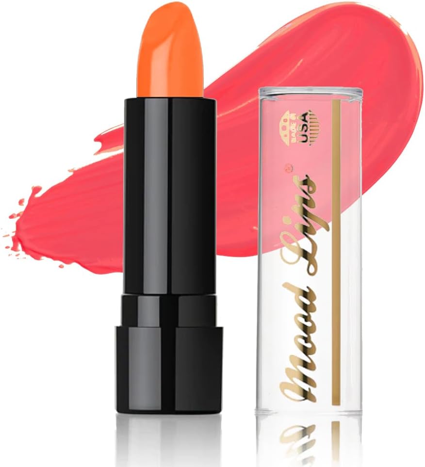 Color Changing Lipstick | Long Lasting Lip Stain Effect | 12 Hour Wear | Magic pH Tint | Aloe Vera Hydrating & Moisturizing | Made in USA | Orange